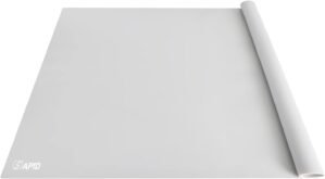 Extra Large Silicone Mat 36″ x 24″ Place Mats, Heat Resistant Mat for Kitchen Countertop Protector, Thick Placemats Washable Silicone Mats for Kitchen Counter Mat Dining Table Mat, Grey, Sapid