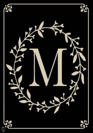 Briarwood Lane Classic Monogram Letter M Garden Flag