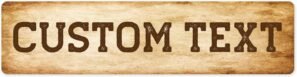 Custom Sign, Custom Street Sign, 11 Font Colors, 13 Font Styles, 4 Hole Options, 22 Sizes, 3×12 Inches, Rust Free DiBound, Fade Resistant, Made in USA by My Sign Center (Vintage)