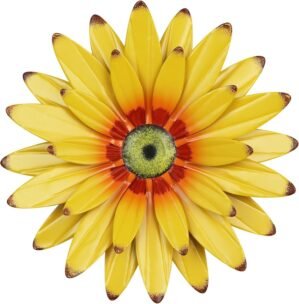 hogardeck Sunflower Decor 11″ Metal Flower Wall Decor for Indoor Outdoor, Sunflower Kitchen Decor Floral Metal Wall Art, Sunflower Wall Decor for Bathroom, Living Room, Porch, Garden, Yard, Backyard