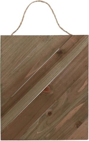 Hampton Art Plank Diagonal 8″ X 10″ Rustic, Wood Plaque, Wood Sign Blank, Blanks, Wooden Plaques, Blank Signs for Crafts, Wooden Sign Blank, Planks for Crafts