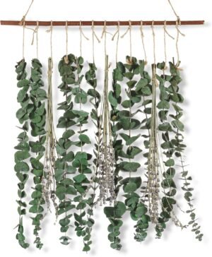 Bathroom Decor Real Eucalyptus for Shower and Lavender Fresh Eucalyptus Stems Wall Hanging Decor Fragrance Greenery Wall Hanging for Wedding Decor,Bedroom,Living Room,Kitchen,Boho Home Decor
