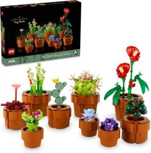 LEGO Botanicals Tiny Plants – Artificial, Fake Indoor Plant Building Set for Home, Kitchen, Desk Decoration, Adults Ages 18+ – Gift for Birthdays – 10329