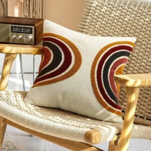 Merrycolor Boho Abstract Throw Pillow Covers 20×20 Tufted Sun Pillow Covers Colorful Mid Century Modern Pillow Covers Boho Pillows Decorative Throw Pillow Case for Bed Couch Living Room,1PC