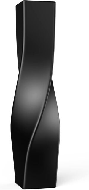 Tall Vase On Floor, 16.34″ Twisted Geometric Flower Vase for Home, Living Room, Flower Centerpieces, Shelf, Table, Decor, Creative Unique Decorative Vases