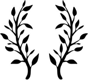 Yuzhuo 2 Pieces Metal Tree Leaf Wall Décor Branch Leaf Wall Art for Indoor Outdoor Garden Home Bedroom Living Room Decorations (Black)