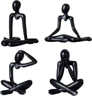 The Thinker Statue is an Abstract Art Sculpture, Suitable for Home Living Rooms, bedrooms, Offices, and Bookshelves as Decoration. (A)