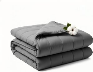 Weighted Blanket 15lbs 60″x80″, Weighted Blankets for Adults, Cooling Weighted Blanket for Sleeping, Machine Washable Soft & Breathable All-Season Comfort & Premium Glass Beads(60″ x 80″ 15 lbs)