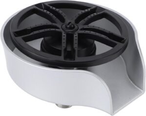 Automatic Glass Rinser for Kitchen Sink, Stainless Steel Cup Washer & Bottle Cleaner, Rustproof Bar and Cafe Sink Accessory