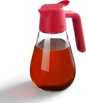 Starfrit Dripless Dispenser – 600ml/20oz – with Tab and Silicone Seal – Perfect for Maple Syrup, Cream, Oil, Vinegar, Honey and Salad Dressing 2025 model