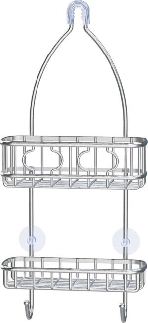 Simple Houseware Stainless Steel Bathroom Hanging Shower Head Caddy Organizer (24 x 10.2 x 4.25 inches)