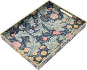 AGIOTA Coffee Table Trays for Living Room Serving Tray with Handles, Modern Large Tray for Ottoman Coffee Table