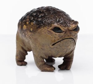 MOLMH Weird Queer Grumpy Frog Toad Statue Ugly Angry Outdoor Garden Yard Decor Statue Fun Novelty Home Office Decor Sculpture Unique Gift