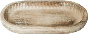Sweet Water Decor Rustic Wood Tray for Home | Kitchen and Bathroom Dispenser Holder | Jewelry Dish | Wooden Soap Holder for Bottles | Trays for Counter Tops | Vanity Plate | Farmhouse Dish Décor