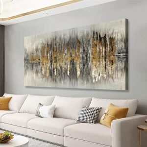 Color Block Abstract Pictures Canvas Wall Art for Living room Bedroom Wall Decor,An Inspirational Picture Wall Art Print Paitnings for home Decor,Morden Artwork Full of Imagination Line Drawing Canvas