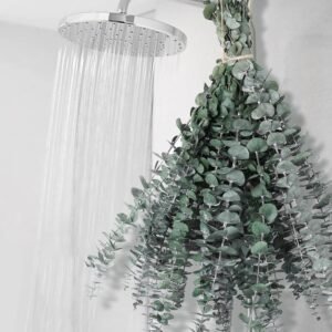 12 PCS Dried Eucalyptus Stems for Shower – 17″ Preserved Eucalyptus Stems Shower Plant, Fresh Real Eucalyptus Leaves for Shower Hanging, Home Decor, Dried Flowers