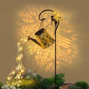 SRNPMIU Solar Watering Can Light, Solar Outdoor Decorative,Garden Decor Lights for Yard, IP65 Waterproof Hanging Lantern Landscape Lights, Garden Gifts for Mom, Grandma Women Birthday