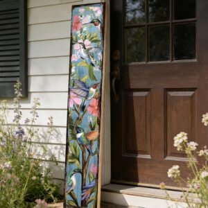 Spring Porch Decor for Outdoor – Spring Summer Hummingbird Porch Sign for Front Door Sign, Welcome Summer Decorations for Home Wall Indoor Supply Each 47.24 ×7.87 Inches