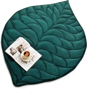 Kaisa Weighted Lap Blanket 7 lbs 41″ x 53″, Cozy Luxury Crystal Velvet Small Weighted Blanket for Adults, Portable Travel Weighted Blanket for Relaxation, All-Season Blanket, Machine Washable, Green