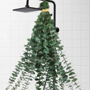 10 Pcs Dried Eucalyptus Stems for Shower, 17” Natural Real Preserved Eucalyptus Leaves Branches Hanging, Fresh Eucalyptus Plant Bundle for Home SPA Bathroom Wedding Wall Vase Decor, Bath Essentials