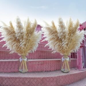 40pcs 40” Pampas Grass Tall Decor – Pompas Floral, Tall Pampas Grass for Floor Vases, Living Room Floor, Floor Plants, Plumas para, and Grass Wall Decor